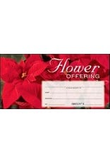 Hermitage Art Offering Envelopes - Flower (Christmas Poinsettia) (100)