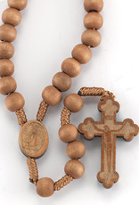 Light Brown Bead Cord Rosary