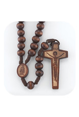 Dark Brown Bead Cord Rosary