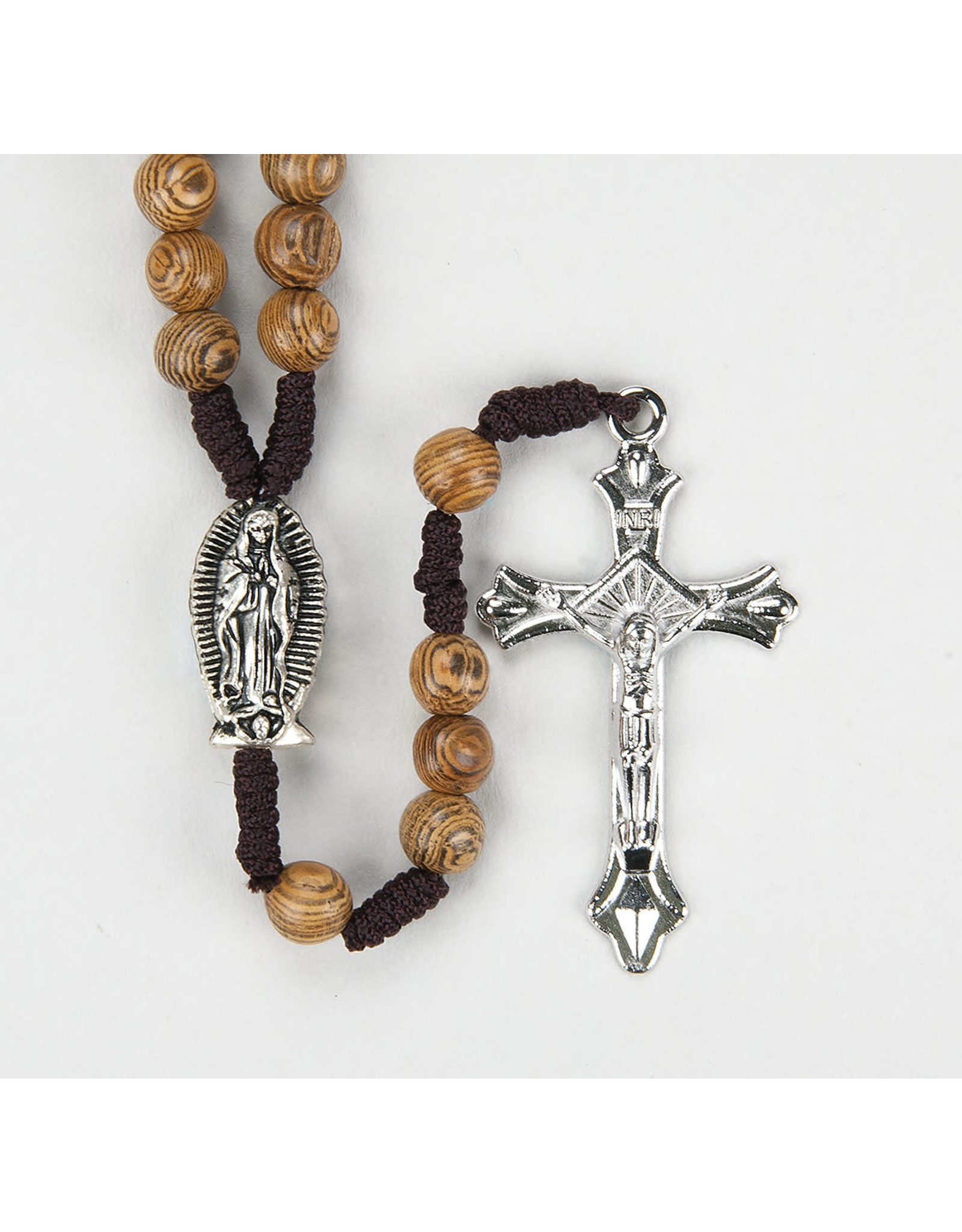 Hirten Our Lady of Guadalupe Brown Wooden Rosary