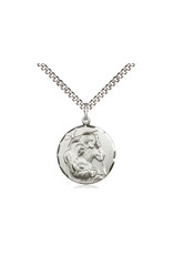 Bliss Holy Family Medal - 18" Chain, Sterling Silver