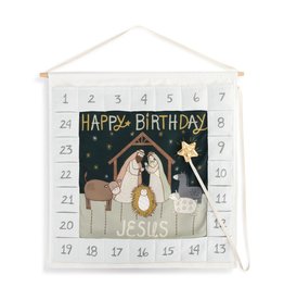 Demdaco Fabric Advent Calendar - Happy Birthday Jesus