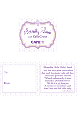 Ganz Serenity Lamb with Crib Cross (Blue)