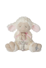 Ganz Serenity Lamb with Crib Cross (Pink)