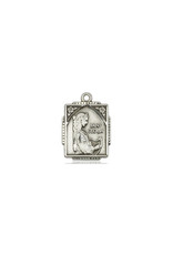 Bliss St. Cecilia Medal - Square, Sterling Silver