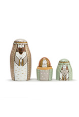 Happy Birthday Jesus Nesting Nativity Set (3 pc)