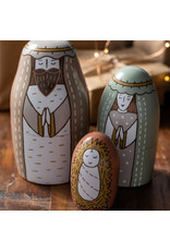 Happy Birthday Jesus Nesting Nativity Set (3 pc)