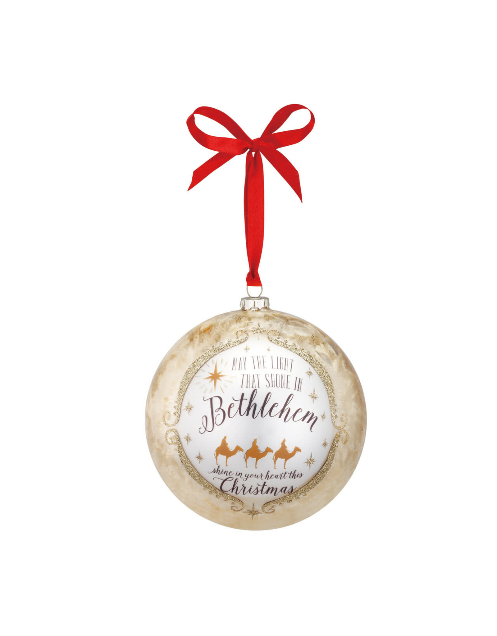 Demdaco Ornament - Bethlehem Jumbo Glass Ball