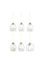 Ornament - Crystal Nativity, Assorted (Set of 6)