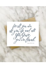 21 co Father's Day "You are Loved" Greeting Card