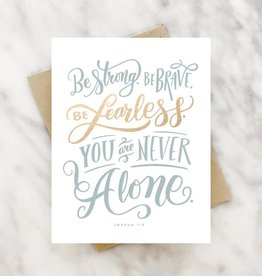 "You are Never Alone" Inspirational Greeting Card
