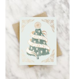Peace Love Joy Vintage Christmas Greeting Card