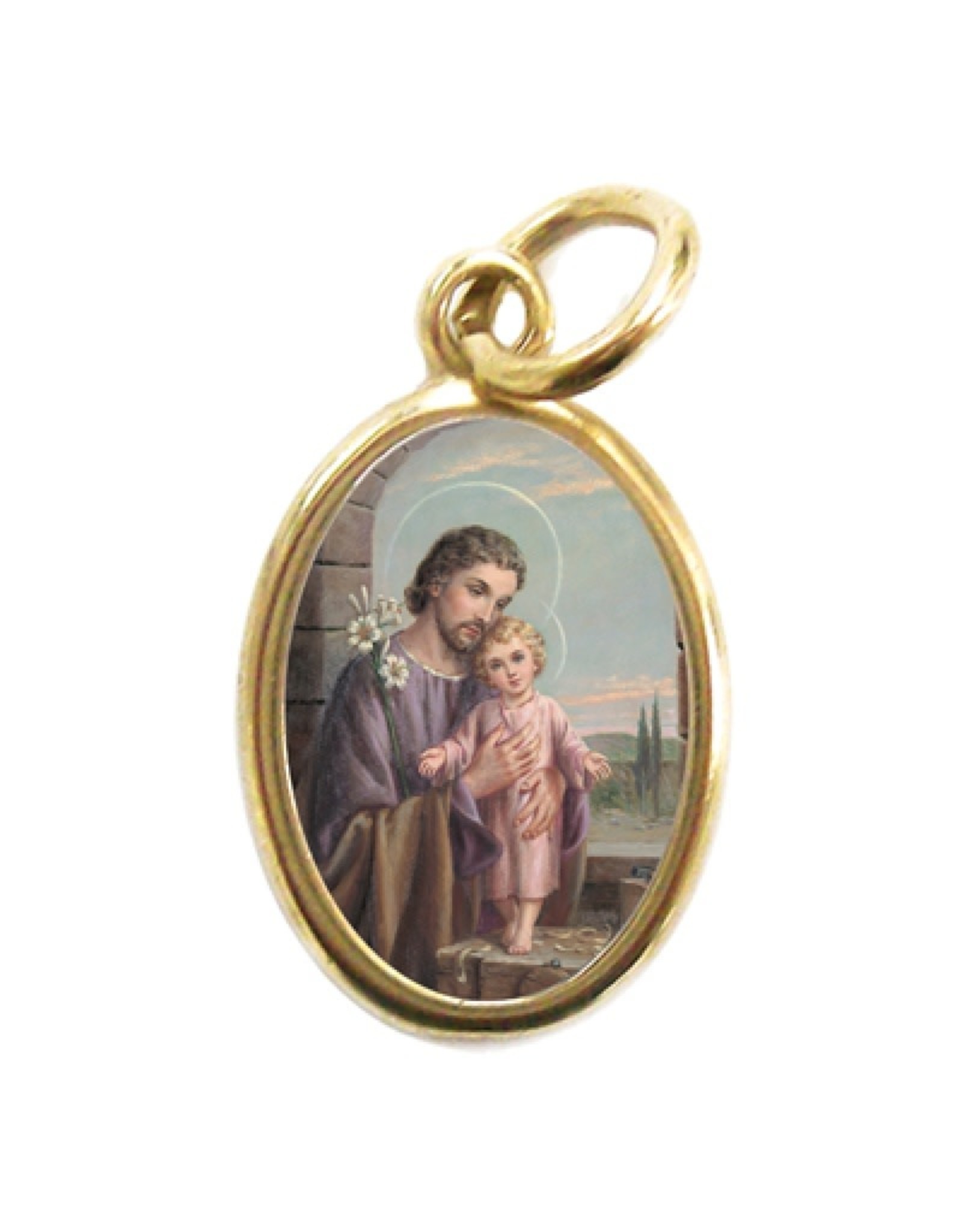 San Francis St Joseph Medal Gold/Color