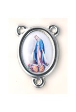 San Francis Rosary Centerpiece Our Lady of Lourdes Color