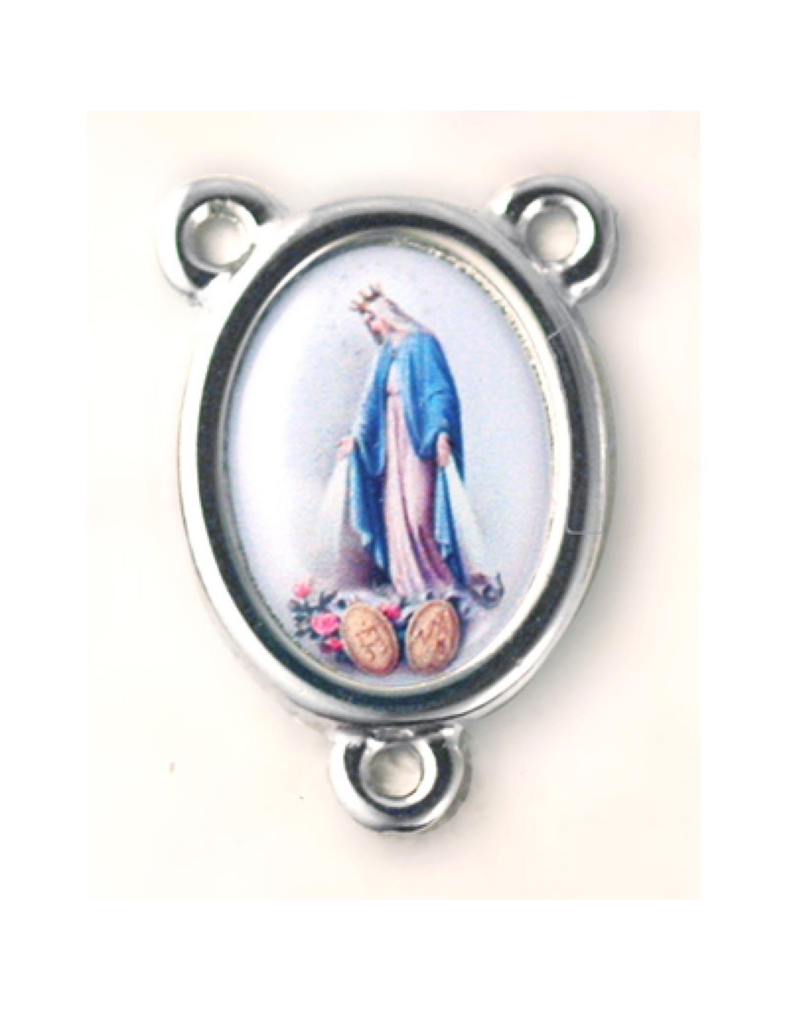San Francis Rosary Centerpiece Our Lady of Lourdes Color