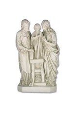 Orlandi Holy Family Outdoor Statue - Fiberglass, Antique Stone Finish (25")