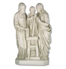Orlandi Holy Family Outdoor Statue - Fiberglass, Antique Stone Finish (25")
