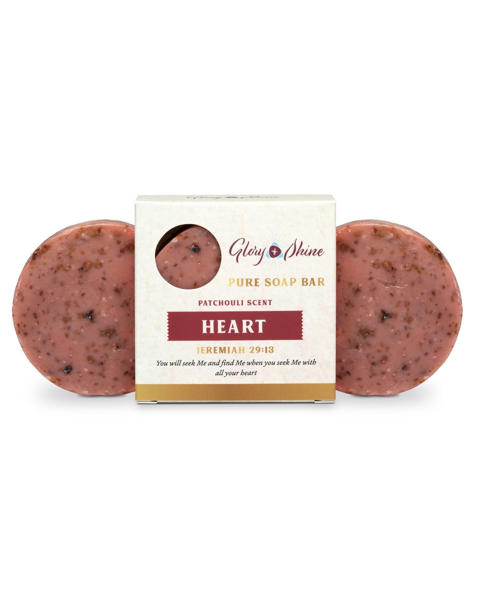 Glory & Shine Glory & Shine Soap Bar - Heart (Patchouli)