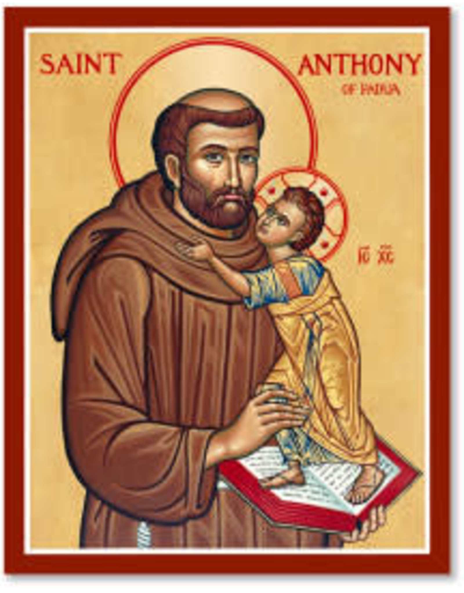 Monastery Icons Icon - St. Anthony of Padua 36"x48" Mounted