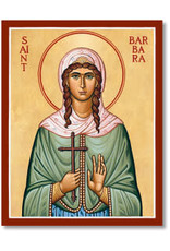 Icon - St. Barbara 36"x48" Mounted