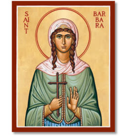Monastery Icons Icon - St. Barbara 36"x48" Mounted