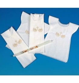 Solivari Baptism Bib - Embroidered Angels