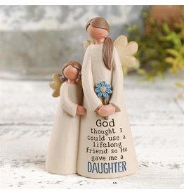 Angel Figurine - Mother with Daughter (4")