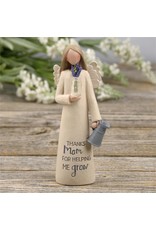 Blossom Bucket Angel Figurine - "Mom" (with Flowers)