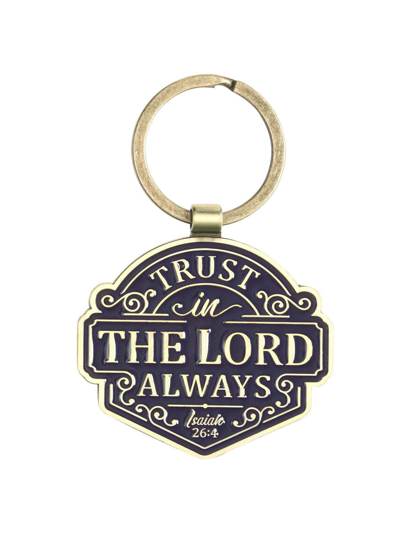 Christian Art Gifts Keychain - Trust in the Lord Always, Isaiah 26:4