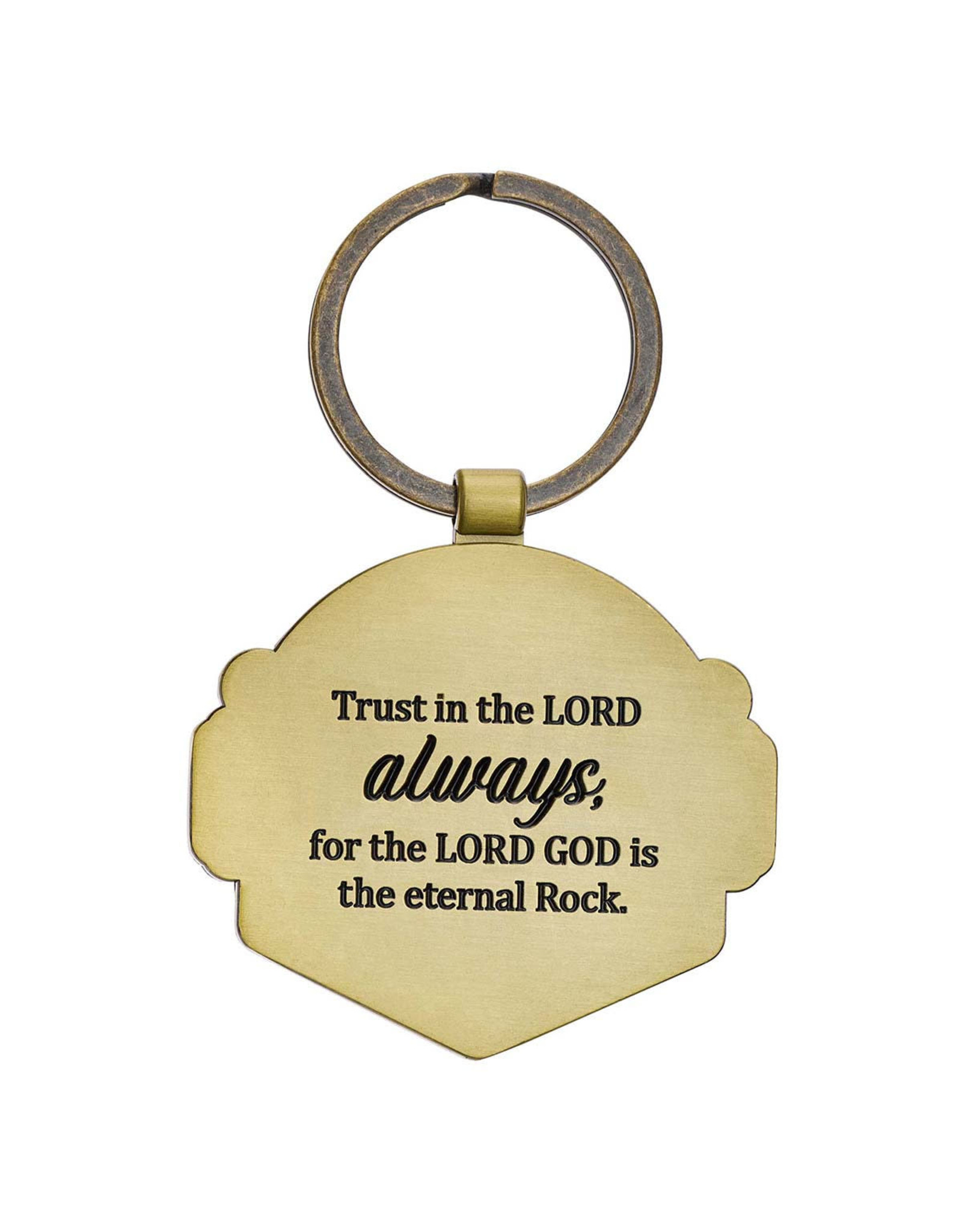 Christian Art Gifts Keychain - Trust in the Lord Always, Isaiah 26:4