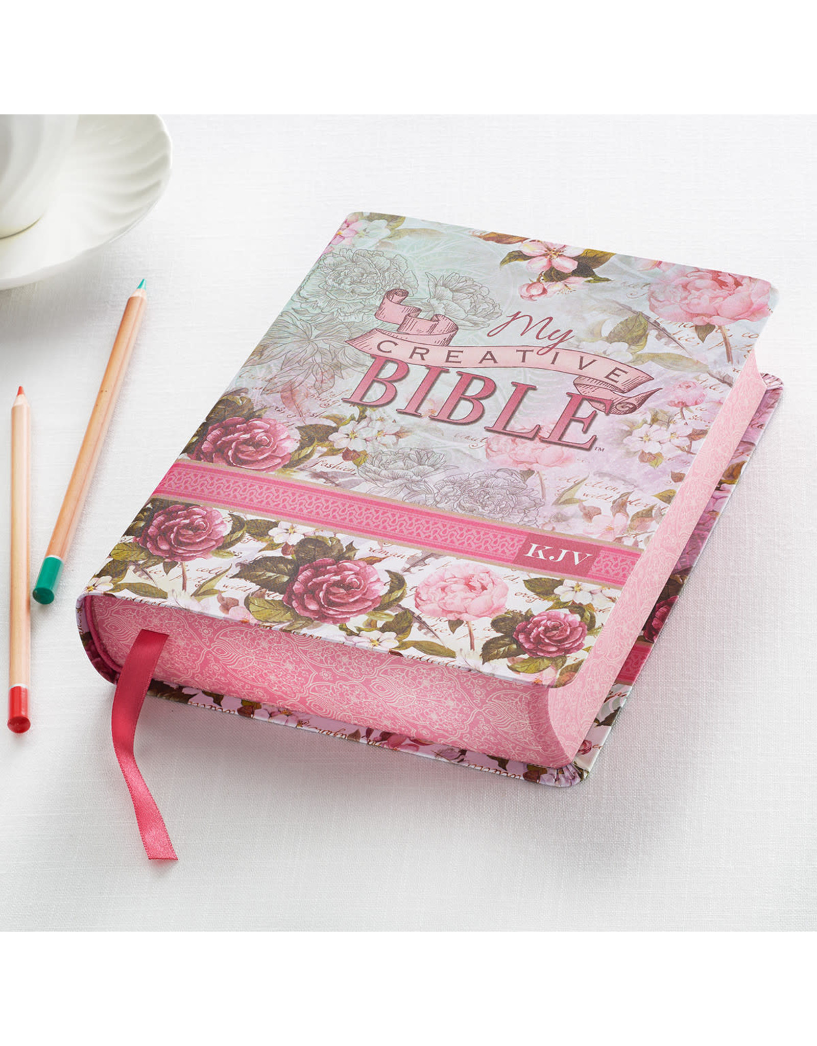 Christian Art Publishers KJV My Creative Bible, Silky Floral