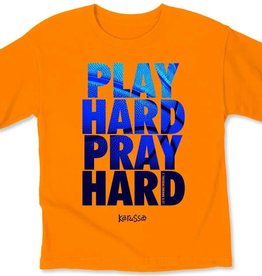Kids Shirt -  Play Hard Pray Hard, Sports
