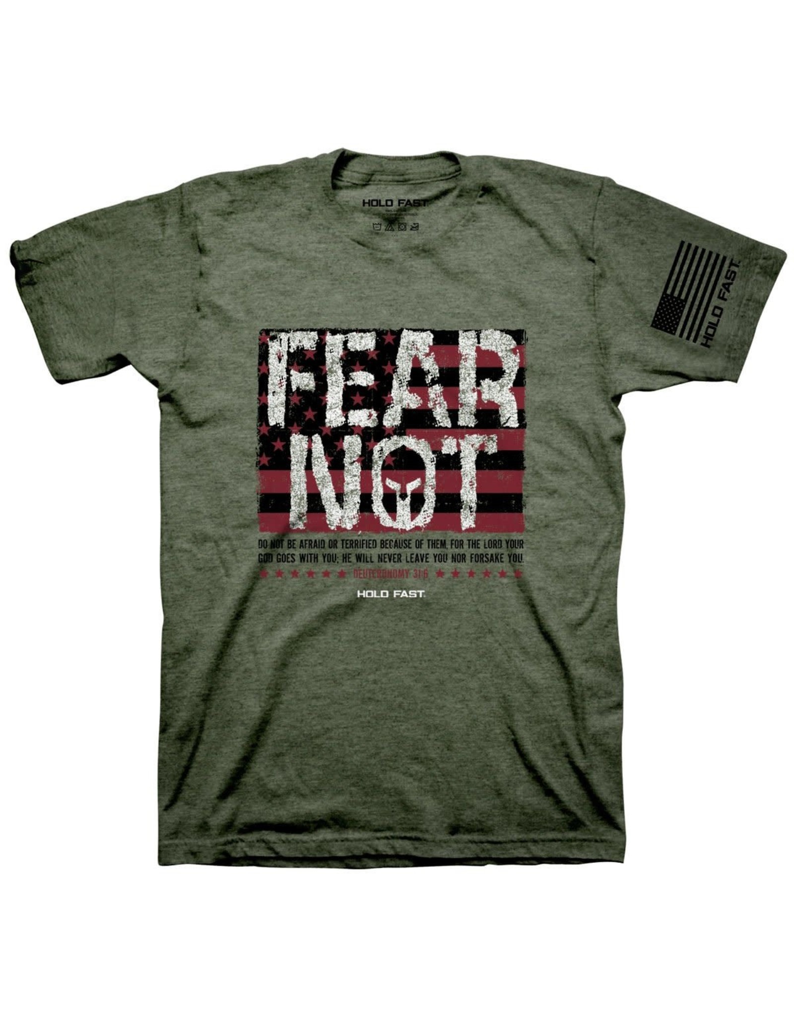 Hold Fast Adult Shirt - Fear Not, Flag