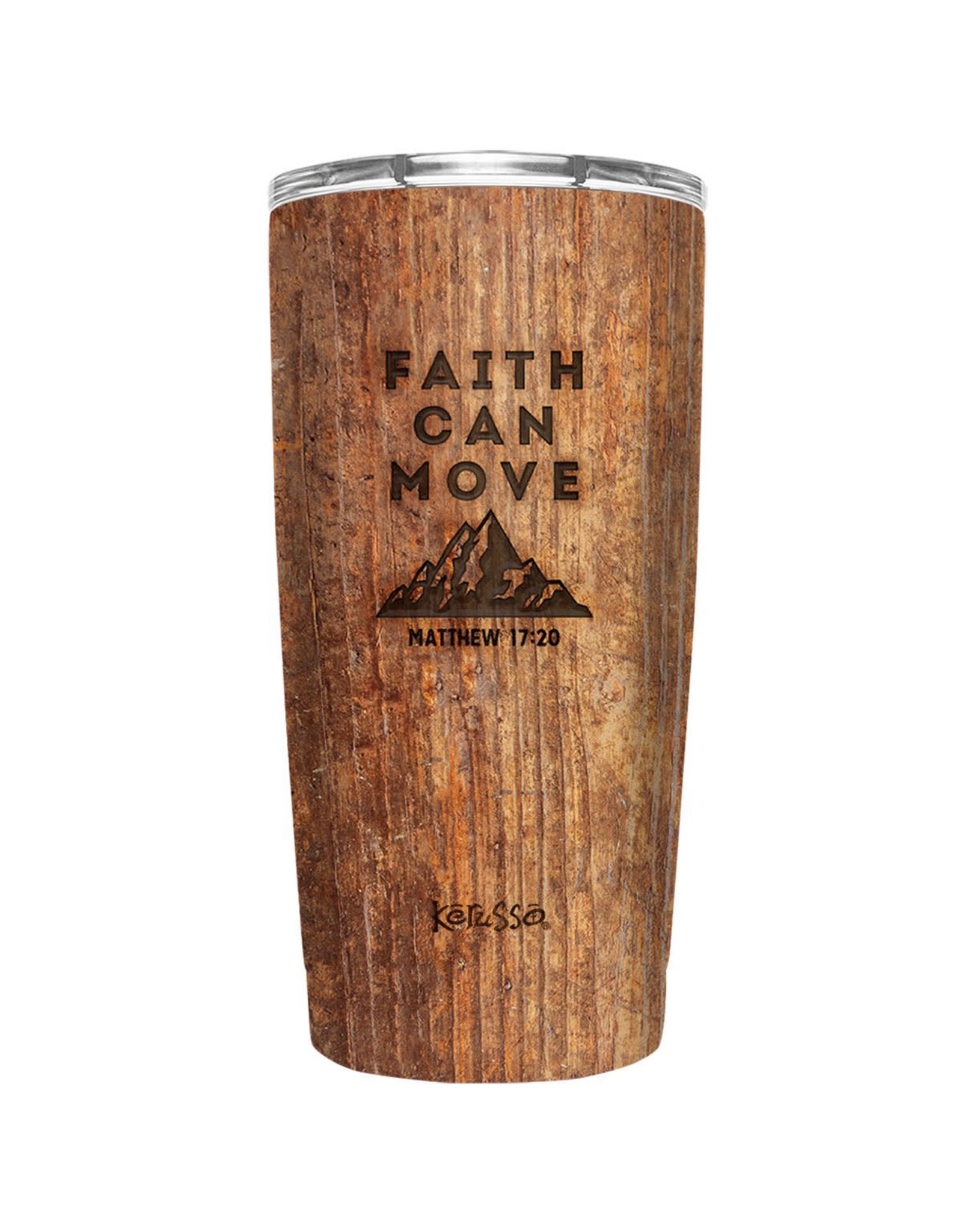 Kerusso Tumbler - Faith Can Move, 20oz Stainless Steel
