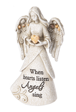 Ganz Memorial Pebble Angel Figurine