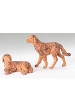 Roman Fontanini - Dogs, 2pc (5" Scale)
