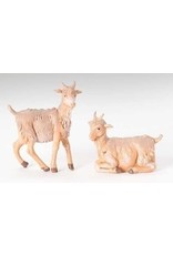 Roman Fontanini - Goats , 2pc (5" Scale)