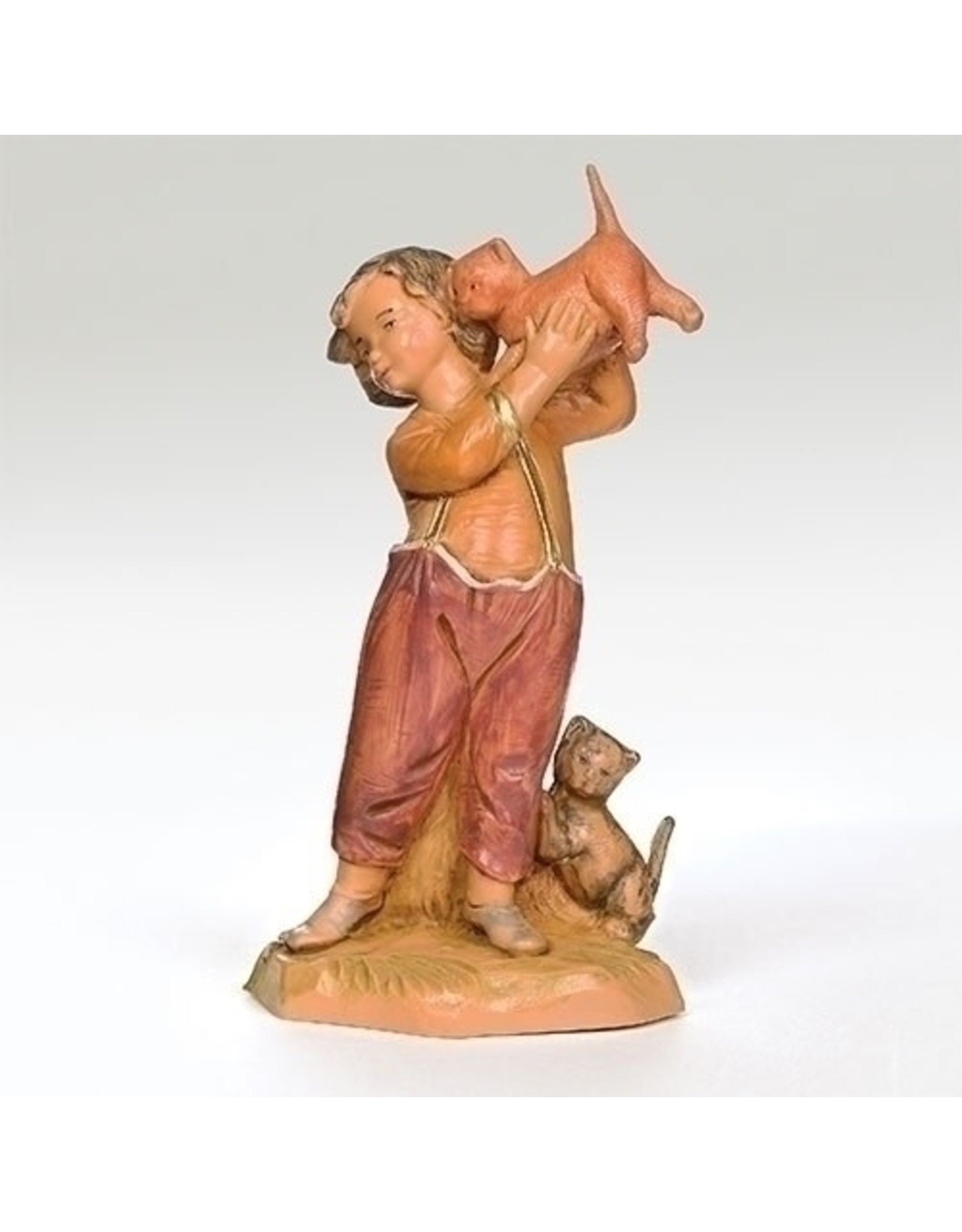 Fontanini - Seth, Boy with Cats (5" Scale)