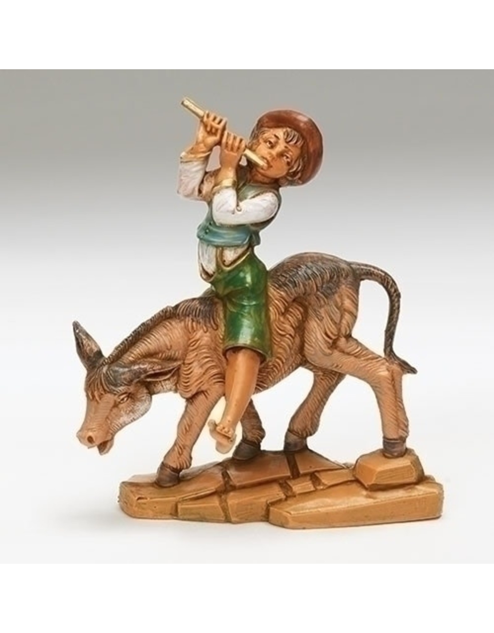 Roman Fontanini - Dominic, Boy on Donkey (5" Scale)