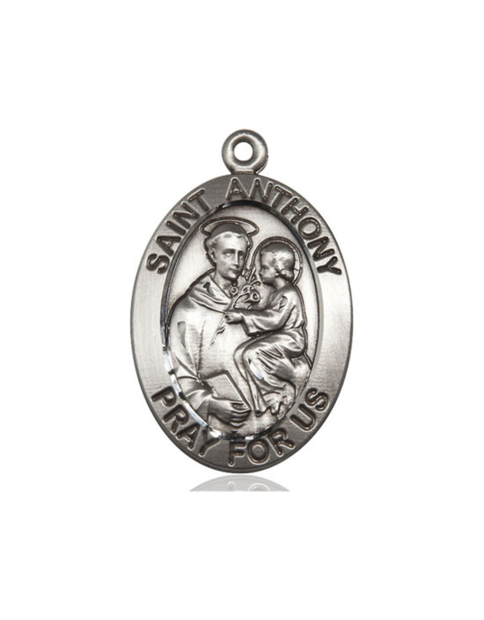St. Anthony Medal, Large, Sterling Silver