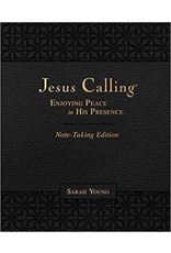 Thomas Nelson Jesus Calling Note-Taking Edition, Leathersoft, Black, with Full Scriptures