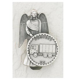 Lumen Mundi Visor Clip - Angel with Truck