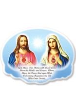 Lumen Mundi Sacred  & Immaculate Hearts House Blessing Wall Plaque