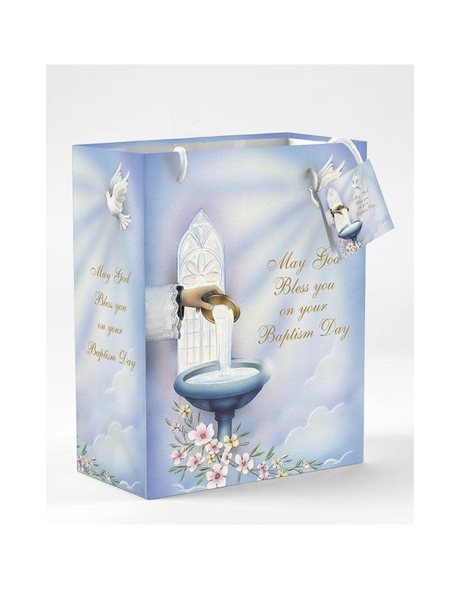 Lumen Mundi Baptism Gift Bag - Baptismal Font (Extra Small)