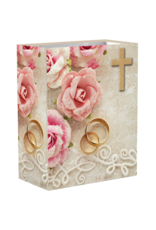 Lumen Mundi Wedding/Anniversary Gift Bag - Roses and Rings (Medium)
