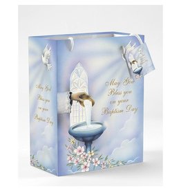 Lumen Mundi Baptism Gift Bag - Baptismal Font (Medium)