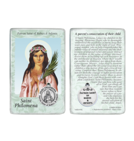 Lumen Mundi Holy Card with Medal