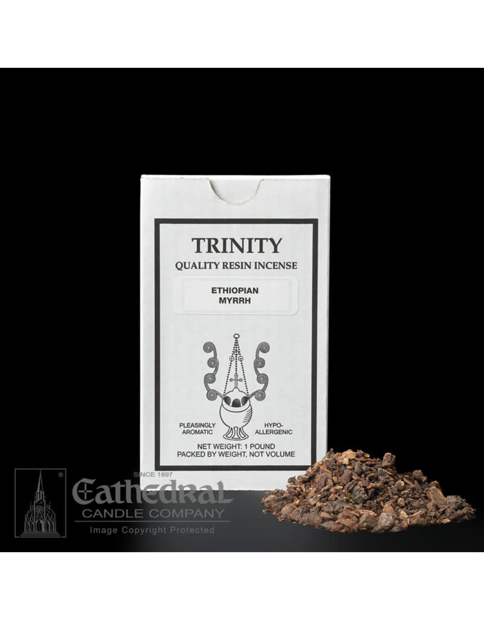 Cathedral Candle Incense - Trinity - Ethiopian (Kenya) Myrrh (1 lb)