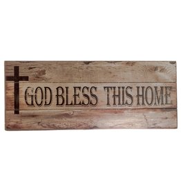 Christian Brands God Bless This Home Plaque