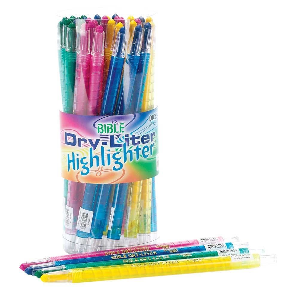 Bible DryLiter Highlighter Assorted Colors Reilly's Church Supply